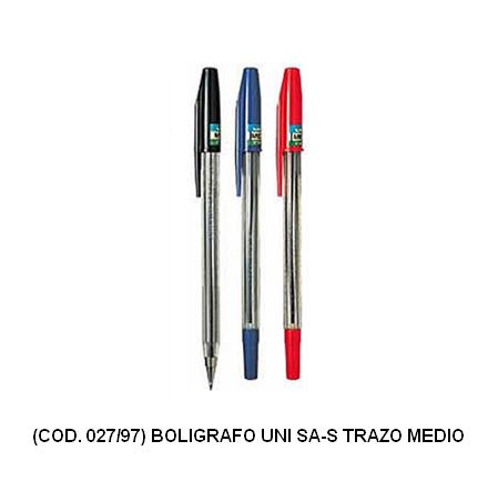 Bolígrafo uni s-as trazo medio