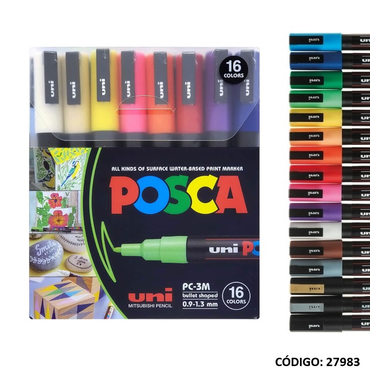 Marcador uni posca pc-5m 2.5mm