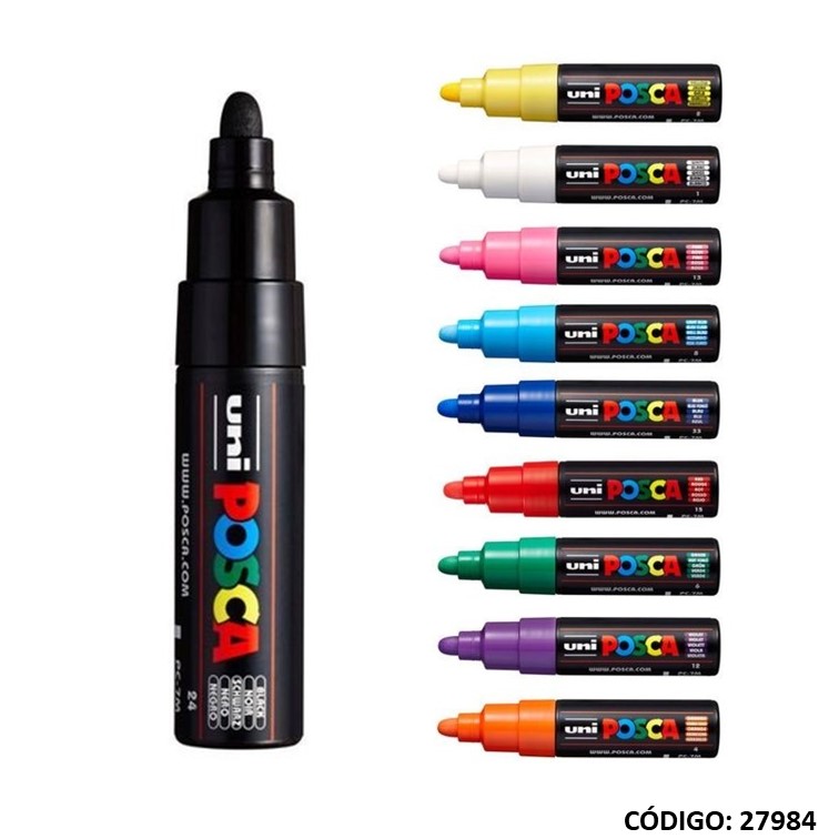 Marcador uni posca pc-7m pta. red. 5.5mm