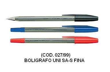 Bolígrafo uni s-as trazo fino