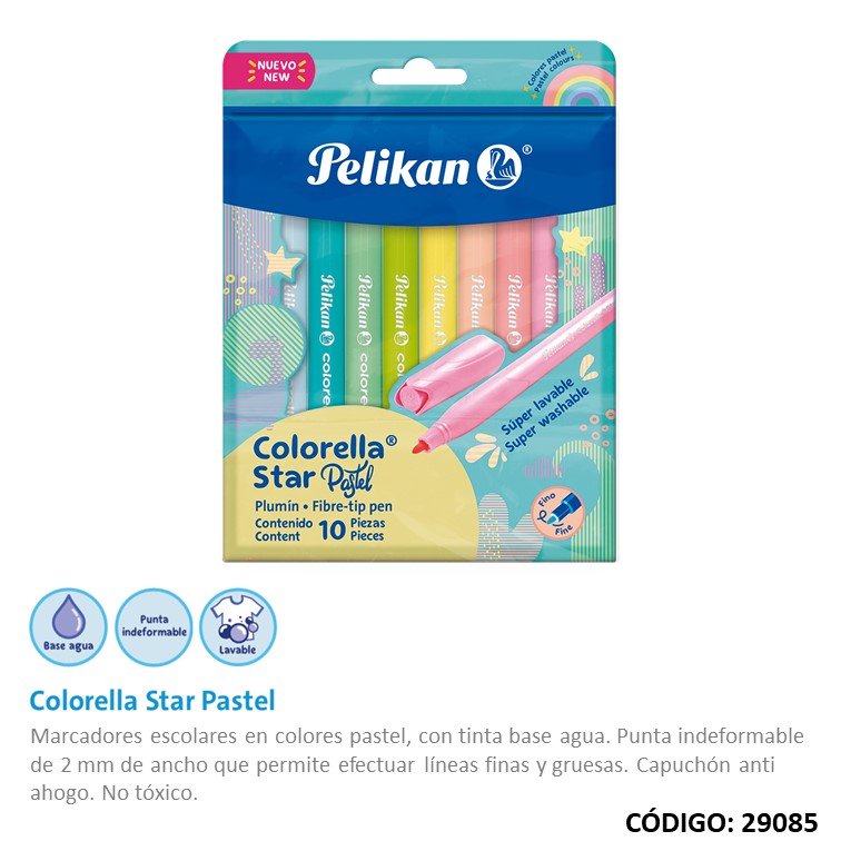 Fibra pelikan colorella star pastel