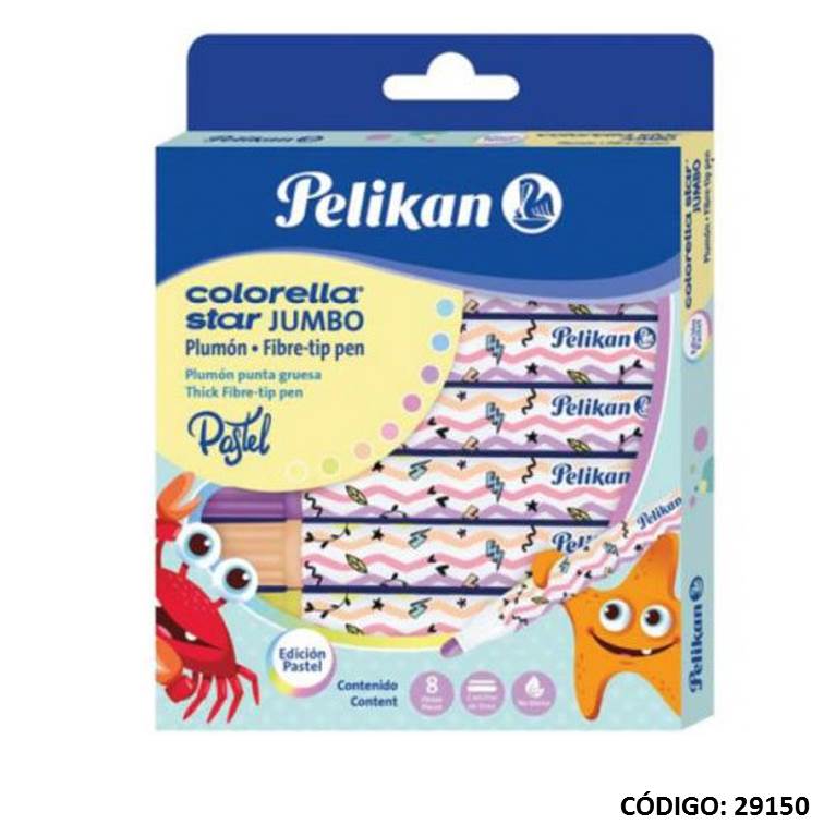 Marcador pelikan jumbo pastel