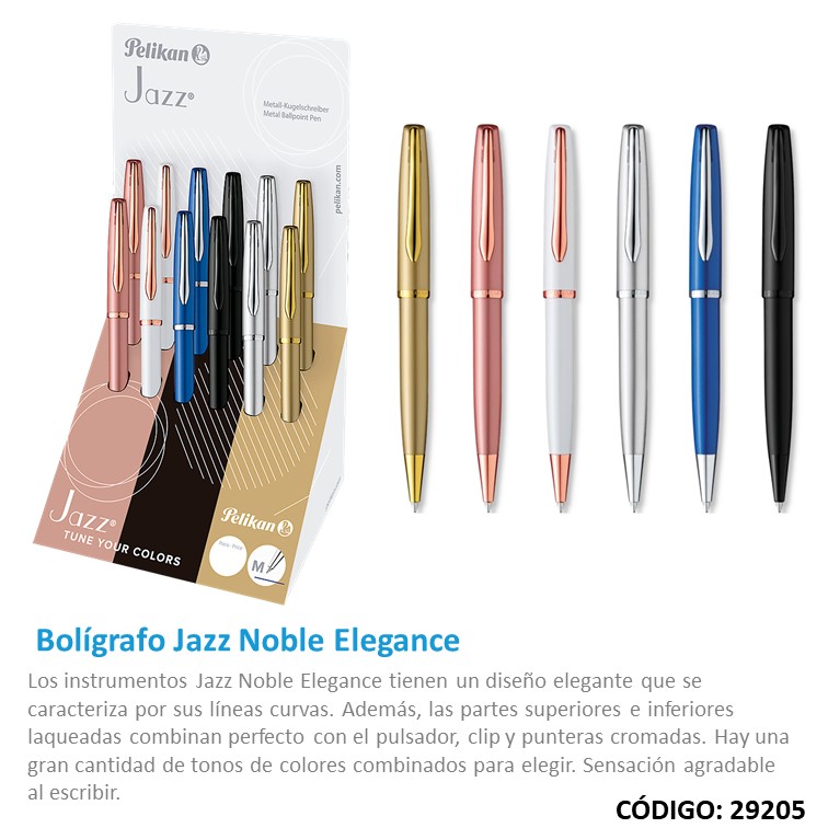 Bolígrafo pelikan jazz noble elegance +exhibidor
