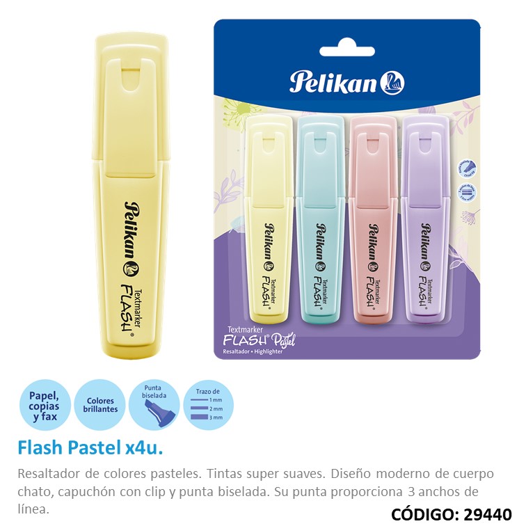 Resaltador pelikan flash pastel surtido