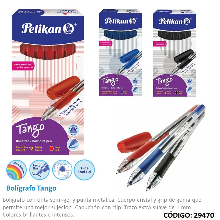 Bolígrafo pelikan tango grip (50) color