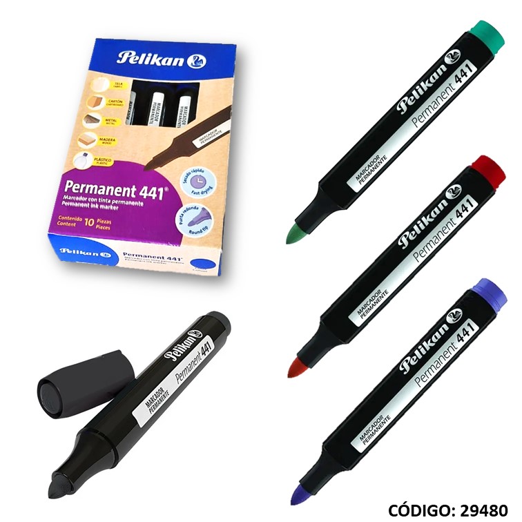 Marcador pelikan 441 permanente redondo