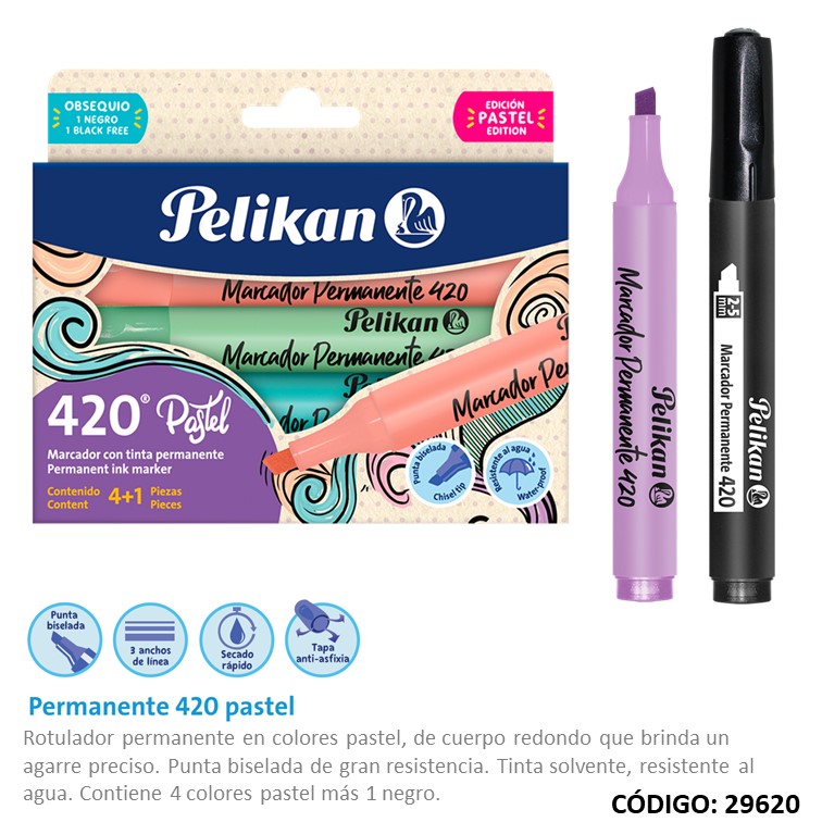 Marcador pelikan 420 pastel