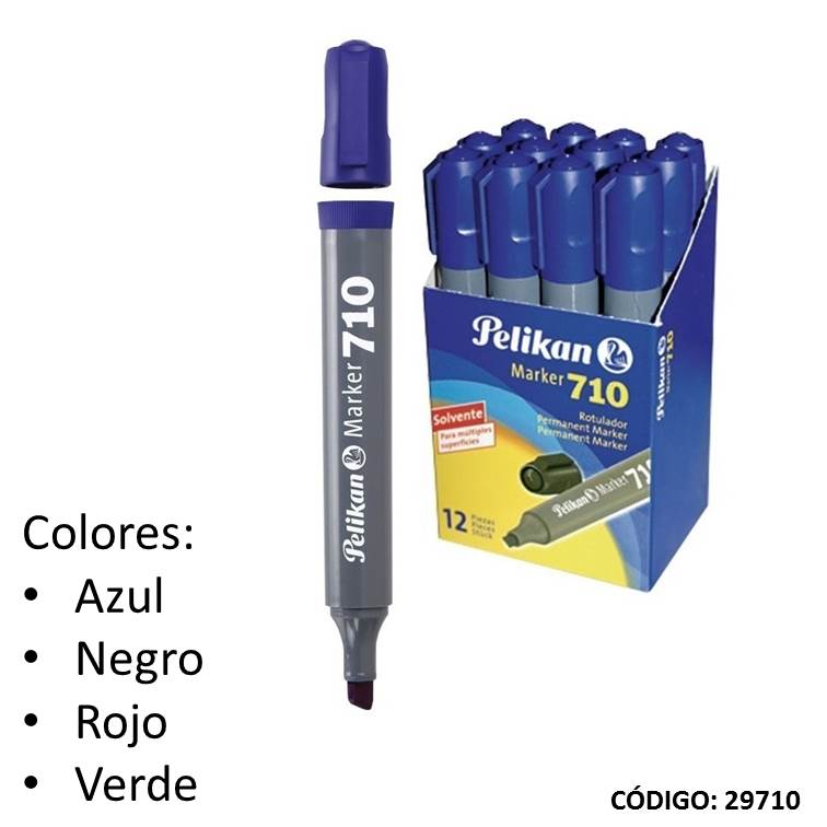 Marcador pelikan 710 permanente chato