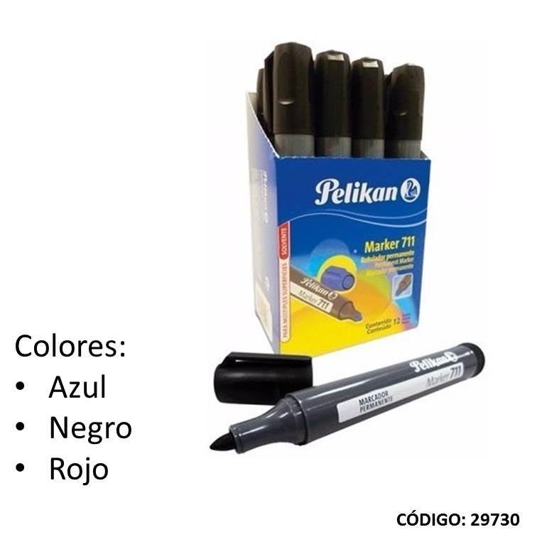 Marcador pelikan 711 permanente redondo