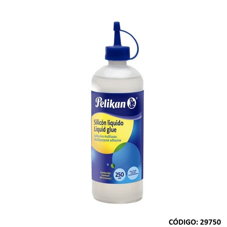 Adhesivo silicona líquido pelikan 250ml