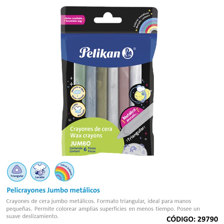 Lapiz/pasta pelikan jumbo metal