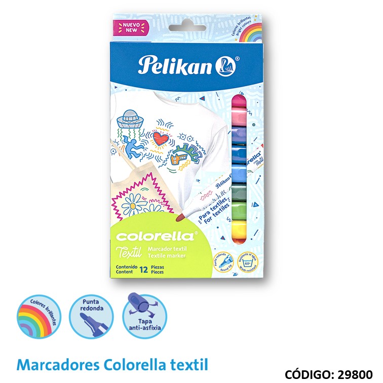 Marcador pelikan colorella textil