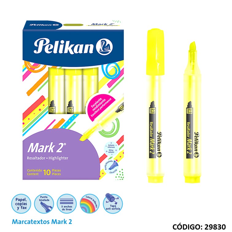 Resaltador pelikan mark2 amarillo