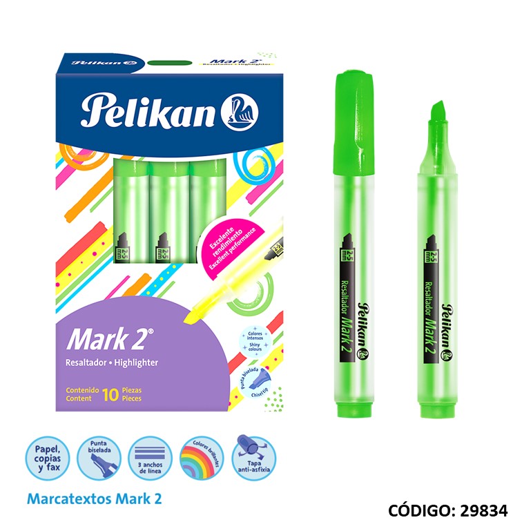 Resaltador pelikan mark2 verde