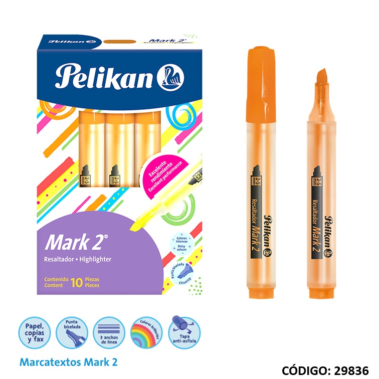 Resaltador pelikan mark2 naranja
