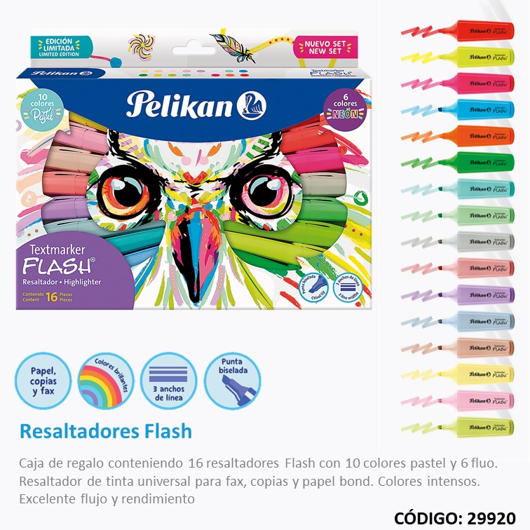 Set resaltador pelikan buho