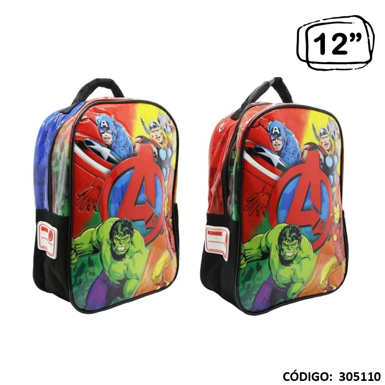 Mochila jardín cresko 12"" avengers