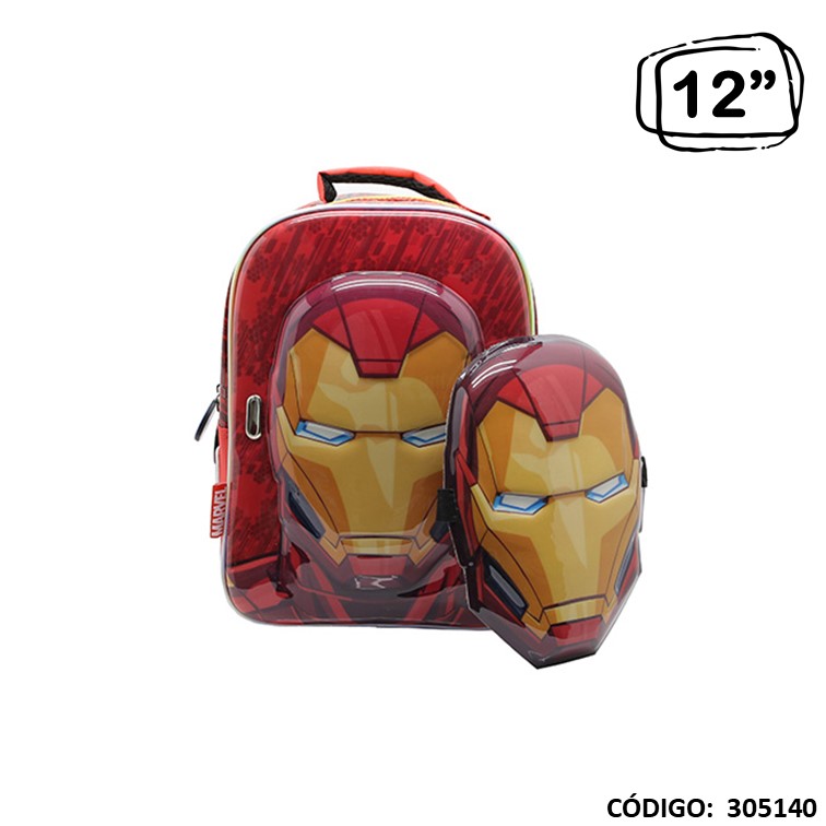 Mochila jardín cresko 12"" iron man