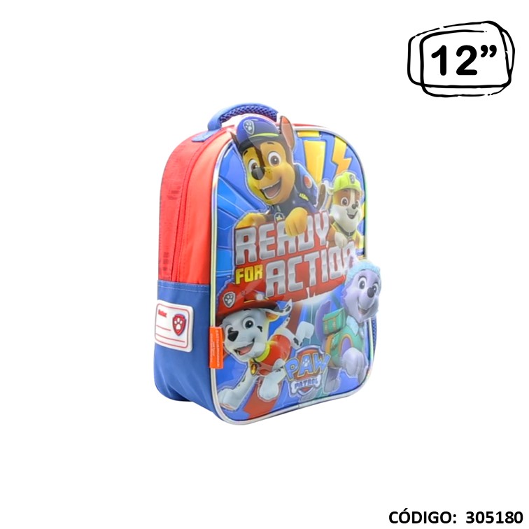 Mochila jardín cresko 12"" paw patrol
