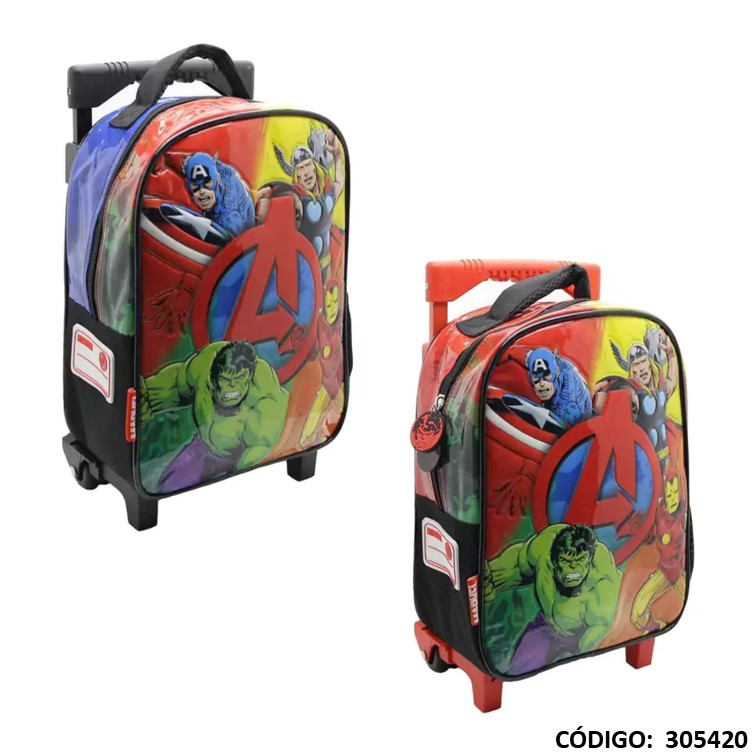 Mochila carro jardín cresko 12"" avengers