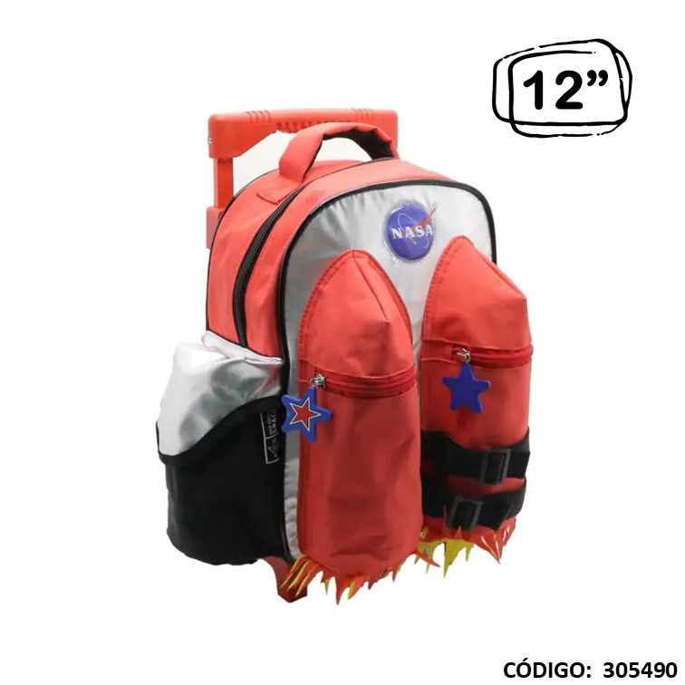 Mochila carro jardín cresko 12"" nasa