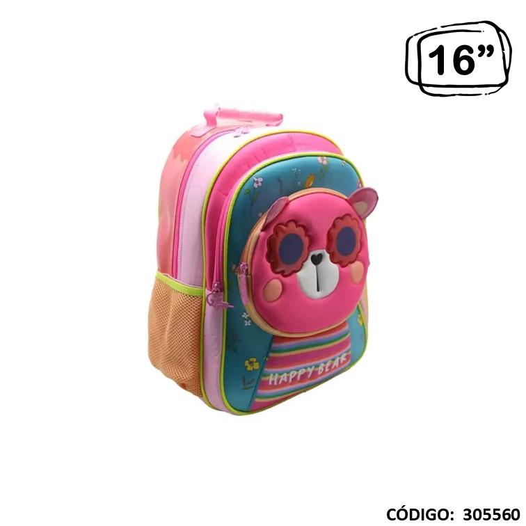 Mochila cresko 16"" happy bear