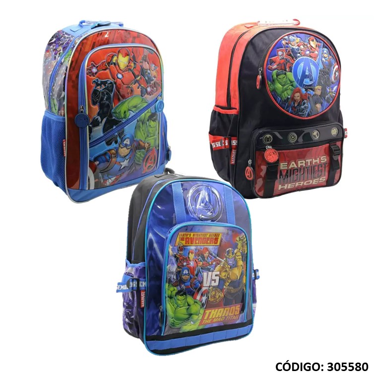 Mochila cresko 18"" avengers sp040/41/43