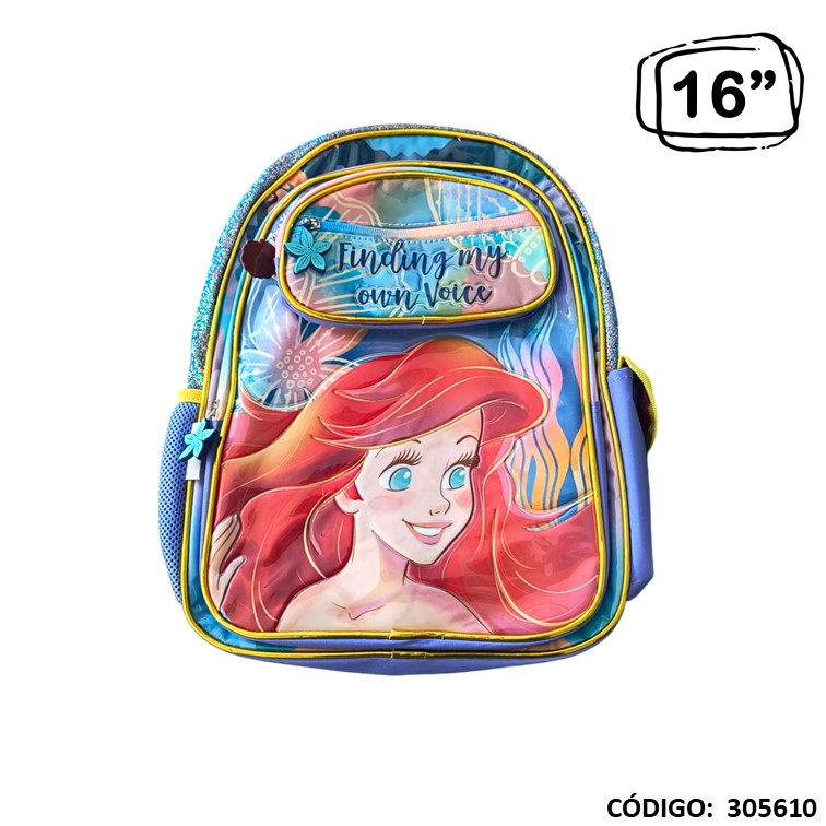 Mochila cresco 16"" la sirenita