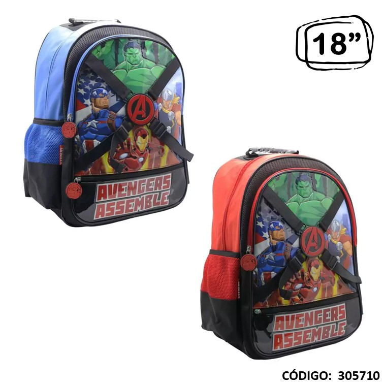 Mochila cresko 18"" avengers