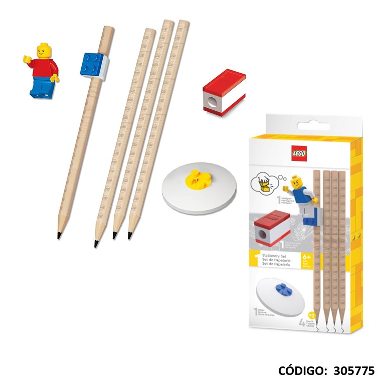 Fantasía lapiz grafito lego