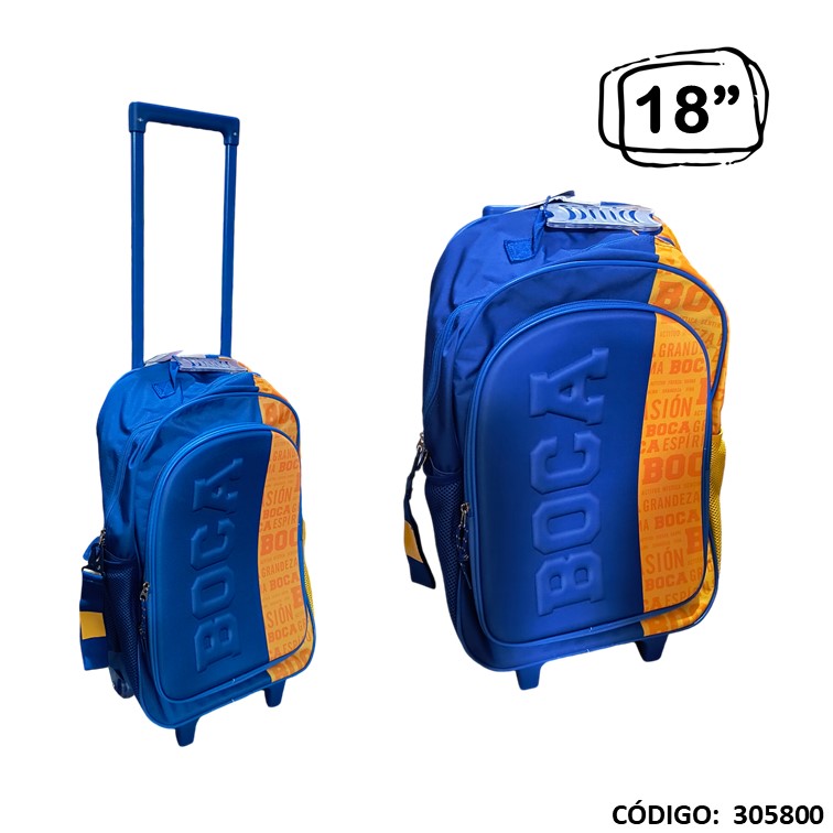 Mochila carro cresko 18"" boca