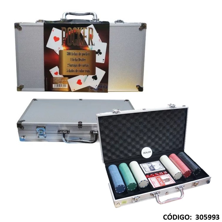 Juegos cresko poker 300 fichas + 2 mazos