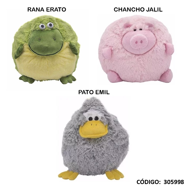 Juegos cresko peluche redondo 20cm wf190/4/6