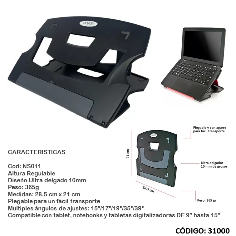 Com. base para tablet/laptop aidata