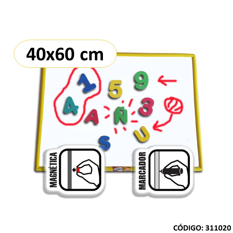Pizarra magnetica kids 40x60cm