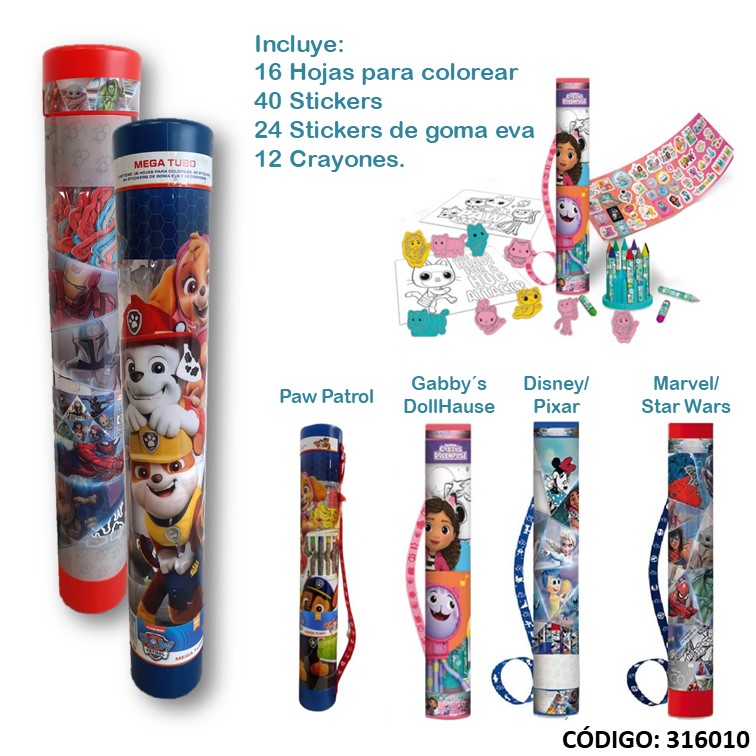 Set tapi mega tubo licencia c/actividades