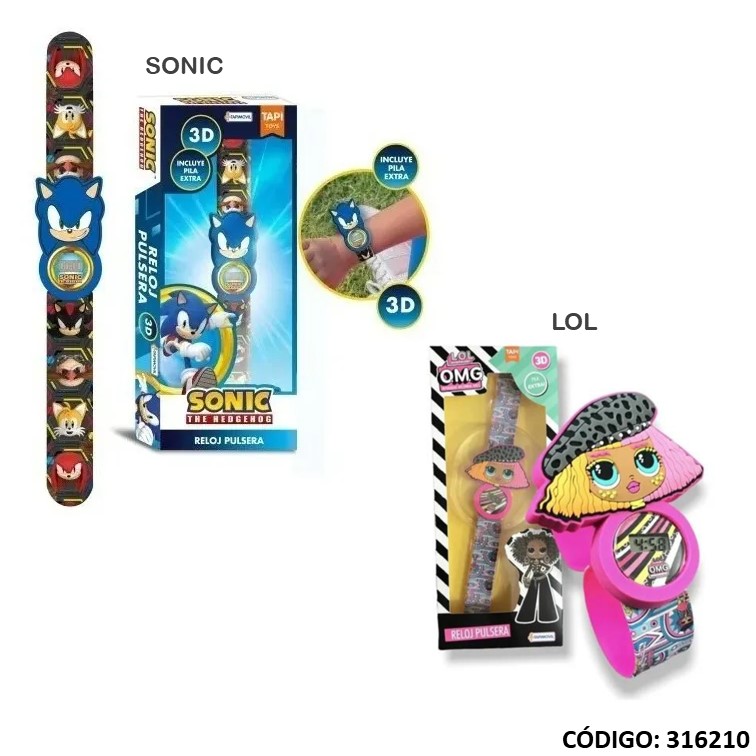 Juegos tapi reloj 3d c/personaje licencia