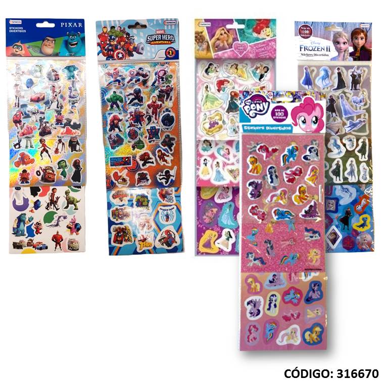 Sticker tapi divertidos lic. 12x30cm