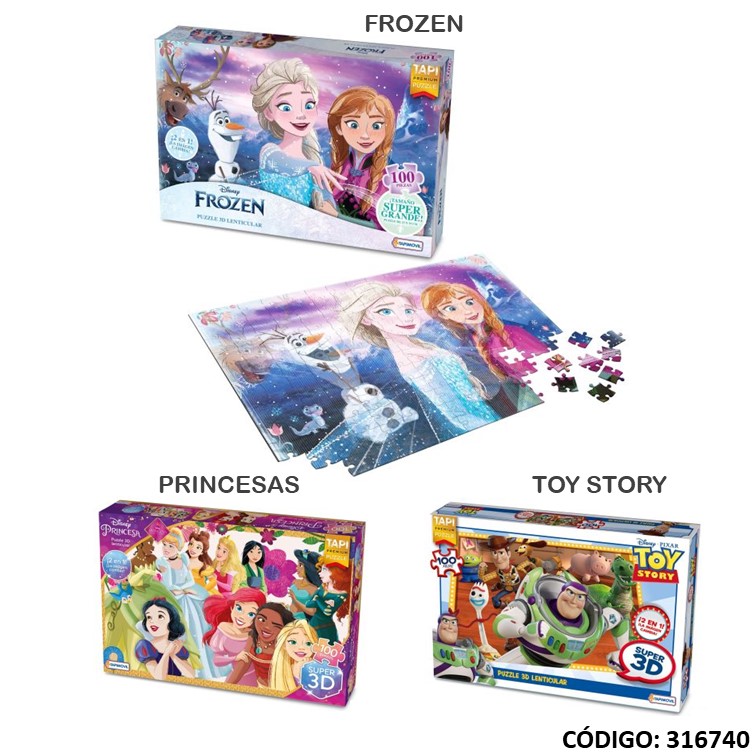 Juegos tapi puzzle 3d lenticular 100pzs. lic
