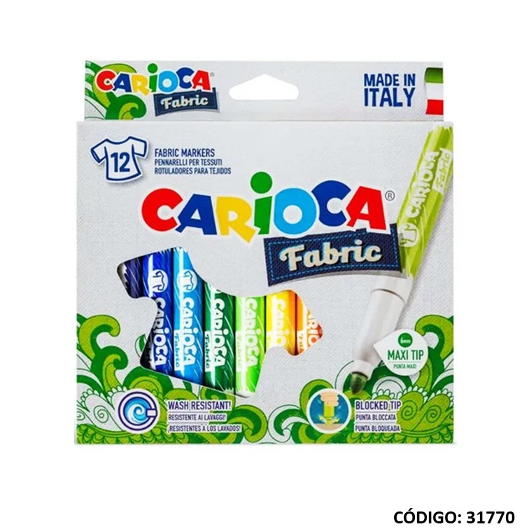 Marcador carioca fabric p/tela