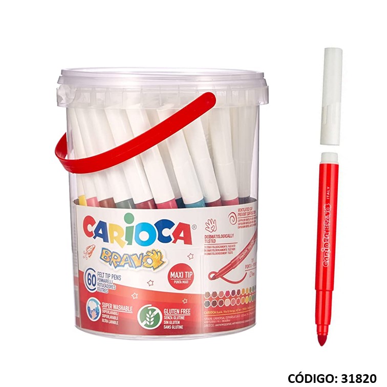 Marcador carioca bravo pote