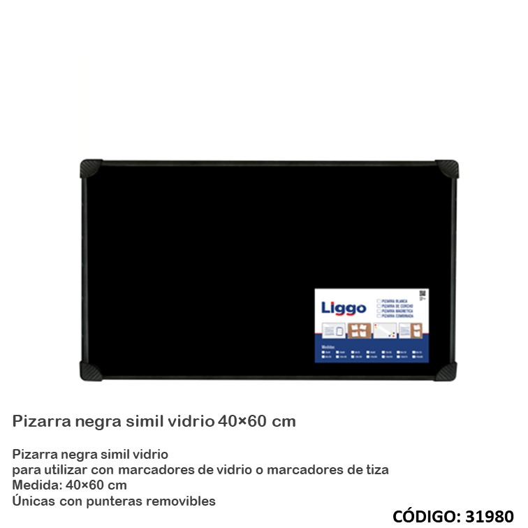 Pizarra negra liggo 40x60cm