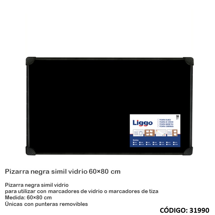 Pizarra negra liggo 60x80cm
