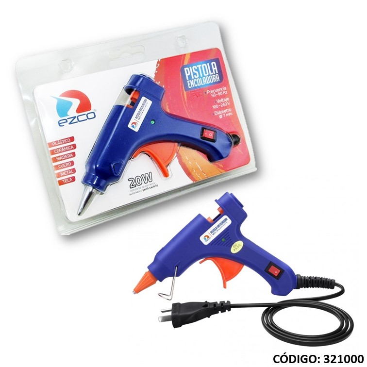 Pistola adhesivoesiva ezco chica 20w