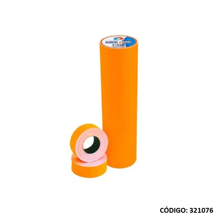 Rollos maq. prec. fluo naranja
