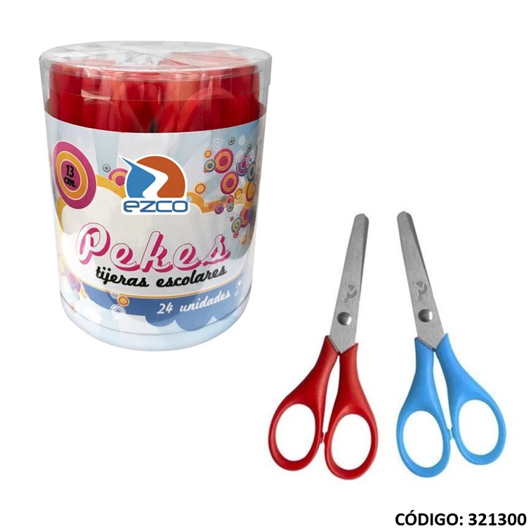 Tijera ezco escolar pekes 12cm
