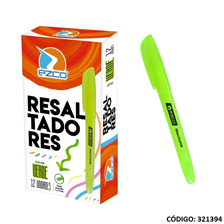 Resaltador ezco fino verde