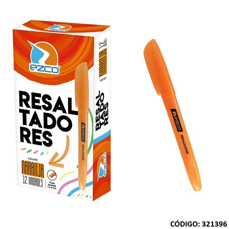 Resaltador ezco fino naranja
