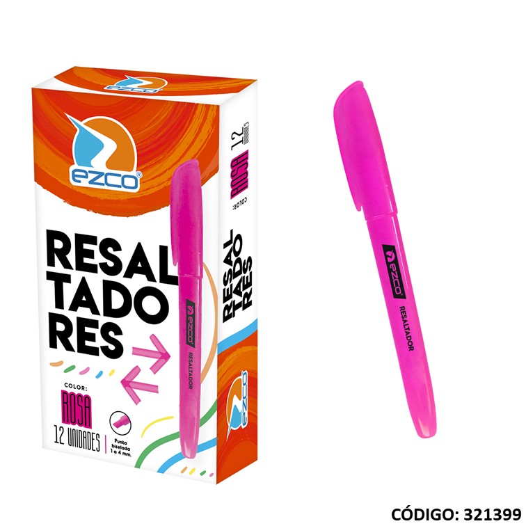 Resaltador ezco fino rosa