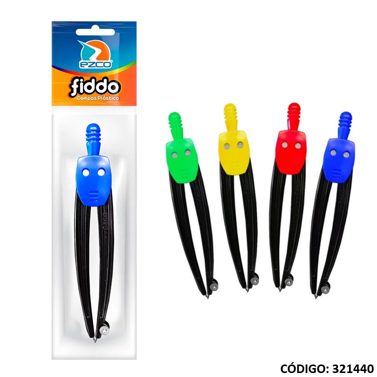 Compas ezco fiddo plastico blist